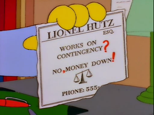 Lionel Hutz Business Card (The Simpsons) Lionel Hutz Business Card (The Simpsons)
