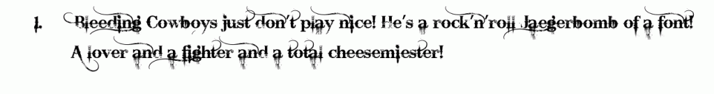 bleeding_cowboys bleeding cowboys font