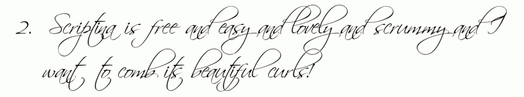 scriptina scriptina font