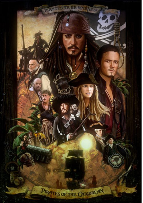 pirates of the caribbean movie poster