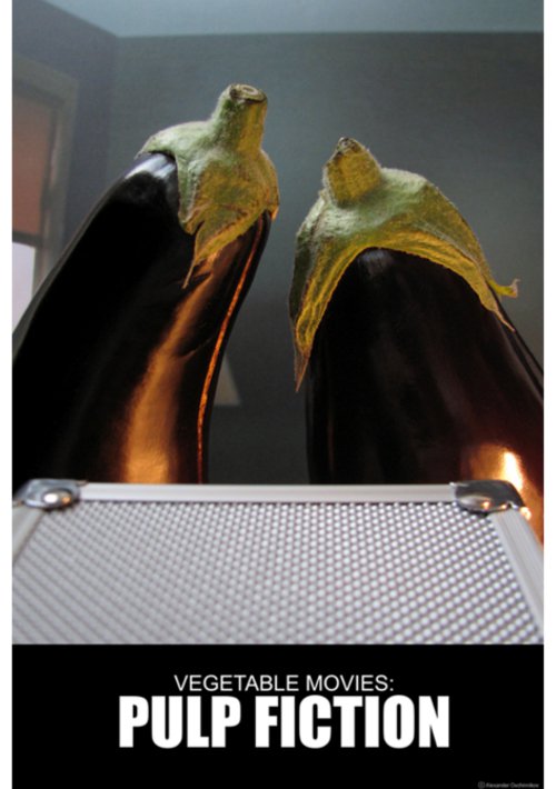 pulp fiction vegetable movie poster