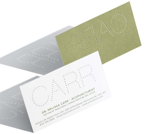 acupuncture business cards