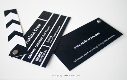 clapper-board-business-card film business card