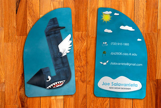 fin_shaped-business-card shark business card