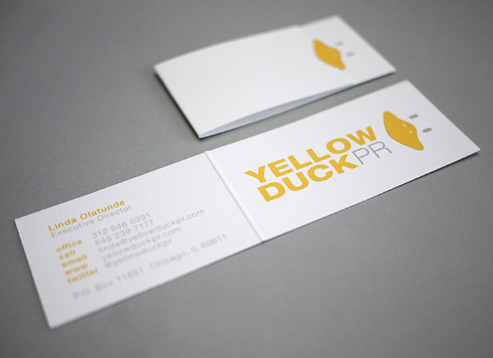 duck-business_card folded business cards