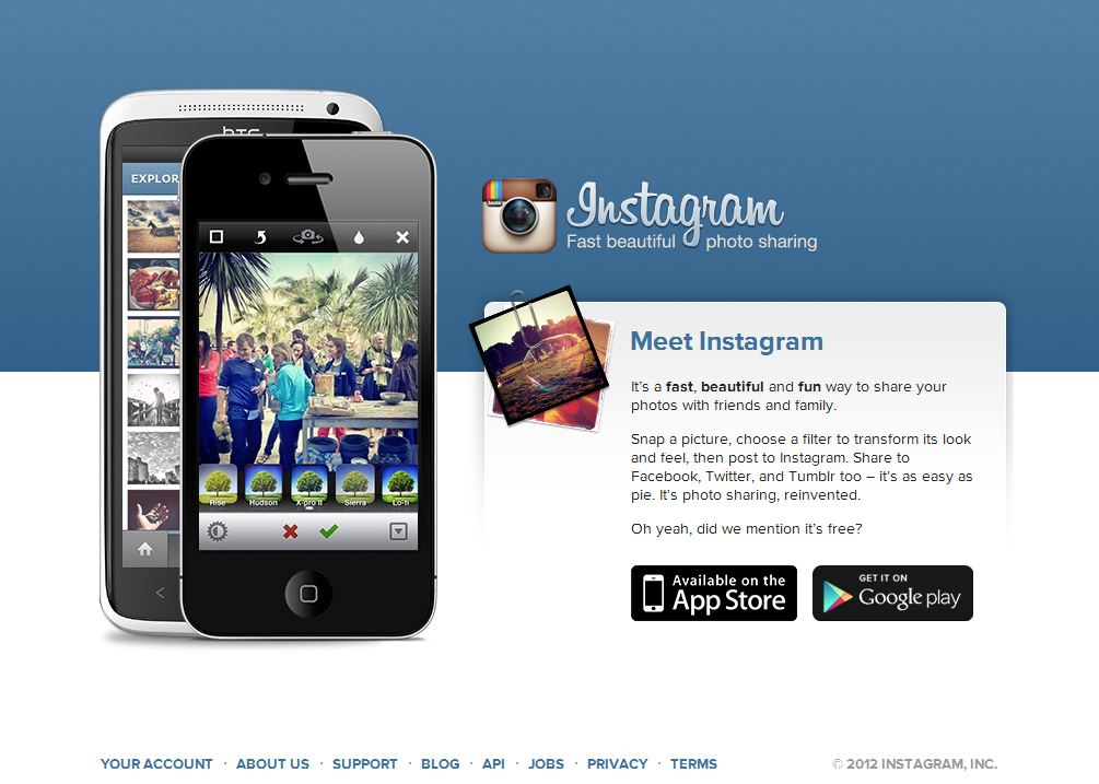 Instagram's Website