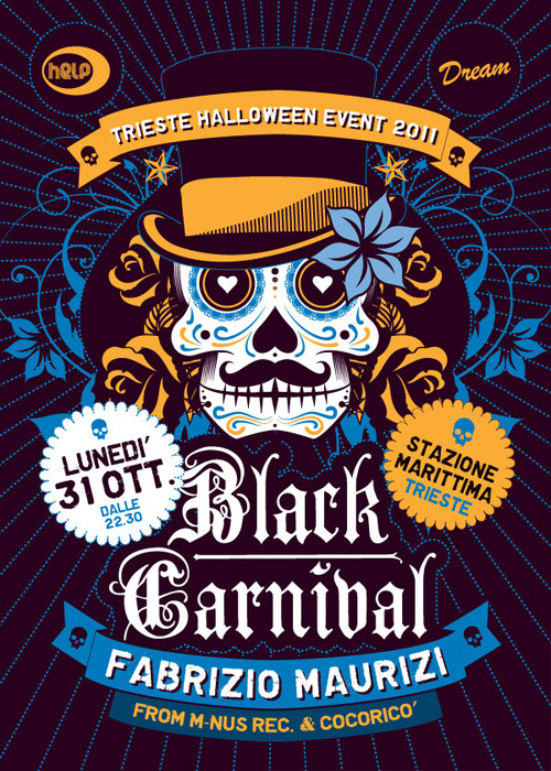 Italian Halloween Event Poster by Luca Masini via Behance Italian Halloween Event Poster by Luca Masini via Behance