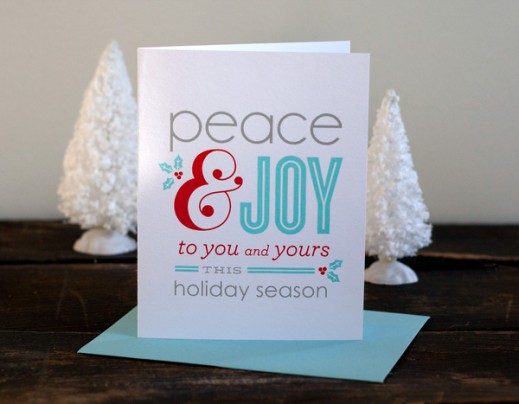 Typography Holiday Card by Alisa Bobzien Typography Holiday Card by Alisa Bobzien