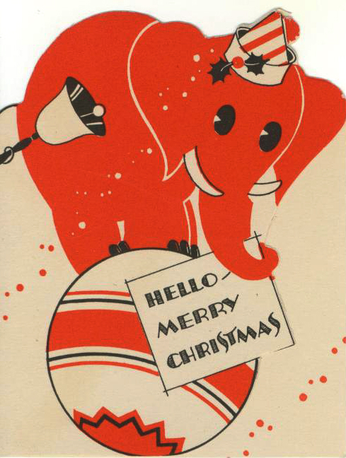 Vintage Children's Christmas Card Vintage Children's Christmas Card