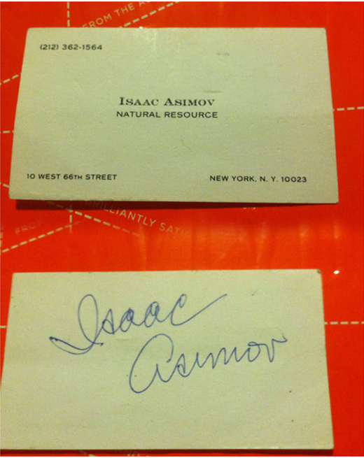 isaac-asimov-business-card