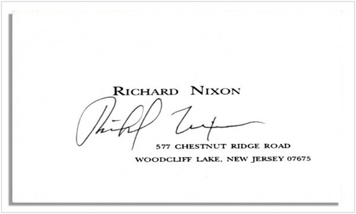 richard-nixon-business-card