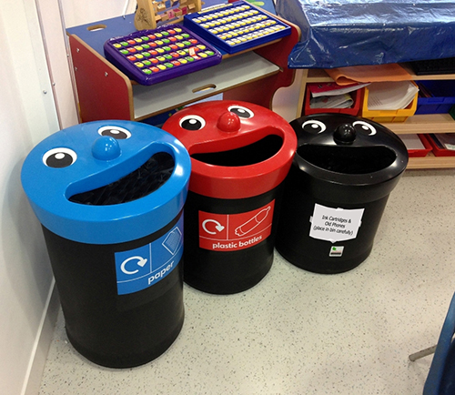plastic bins