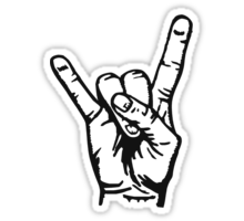 heavy metal band sticker