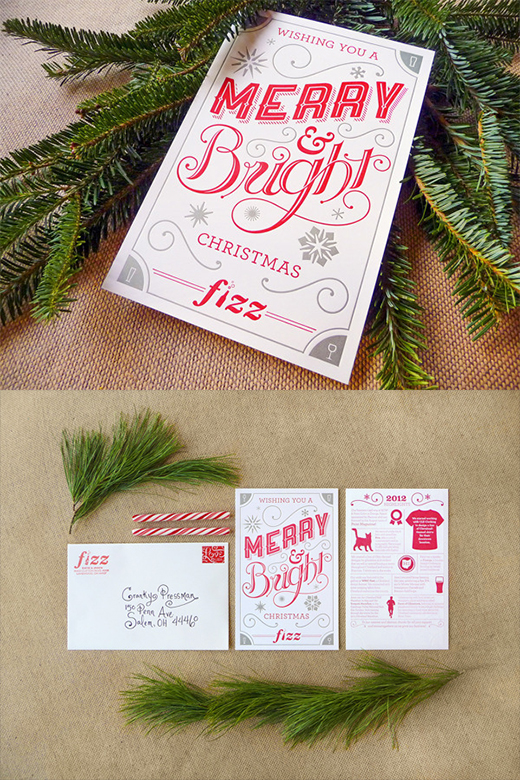 font perfect christmas card