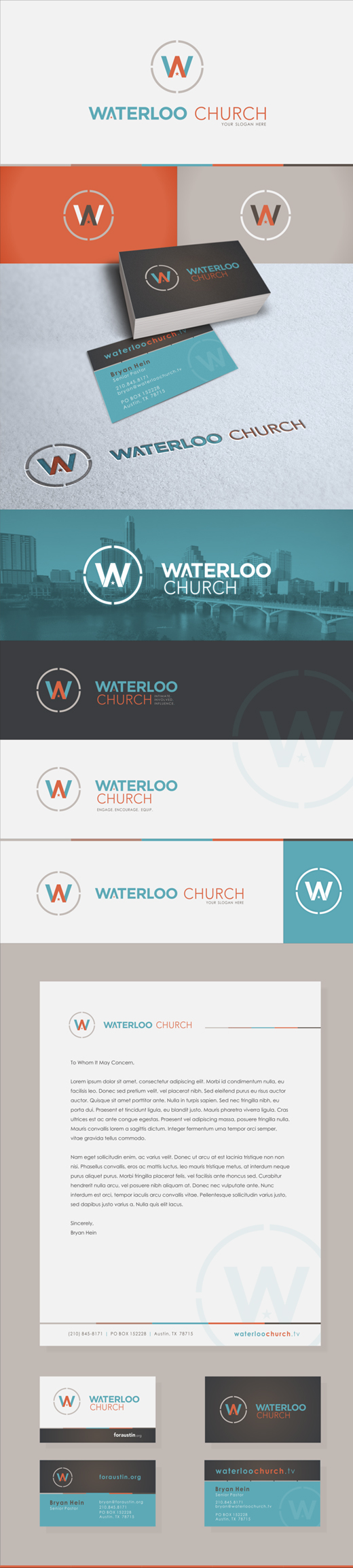 waterloo church logo design