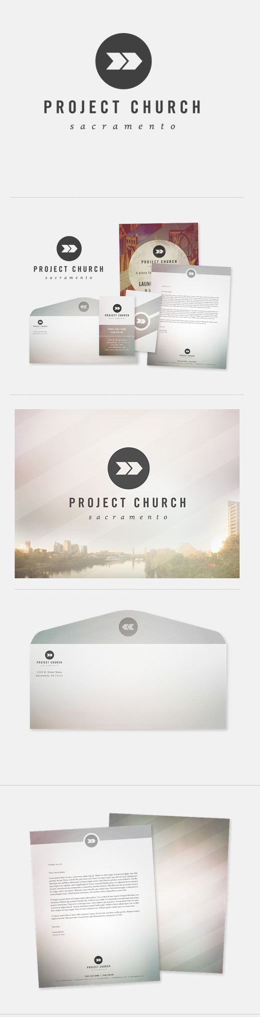 project church logo design