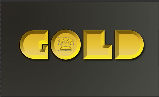 gold photoshop effect