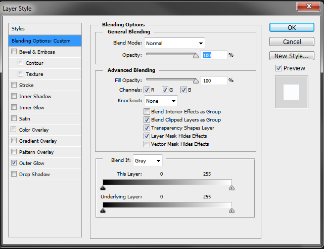neon psd font effect