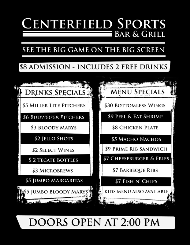 Football flyer templates for the big game