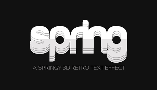 3d photoshop font effect