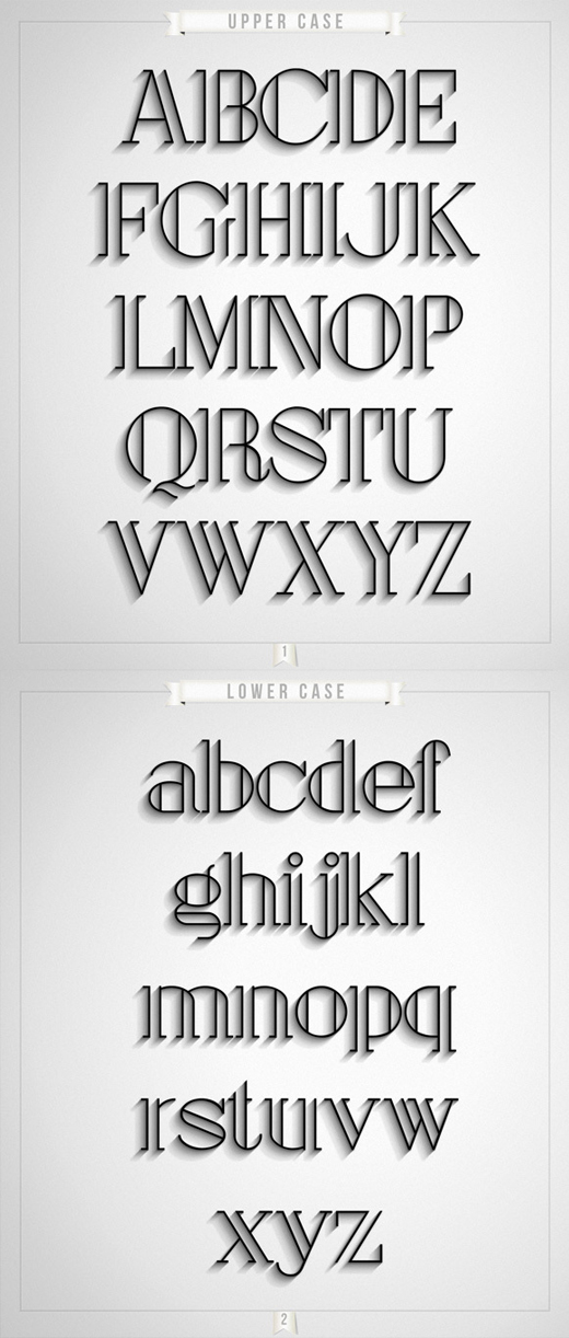 free art deco font 9