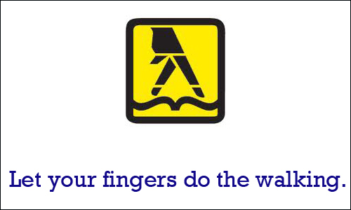yellow pages let your fingers do the walking