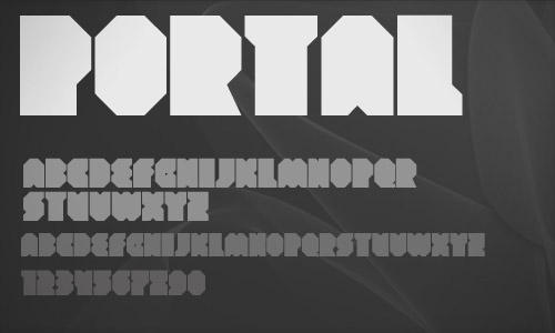free portal font