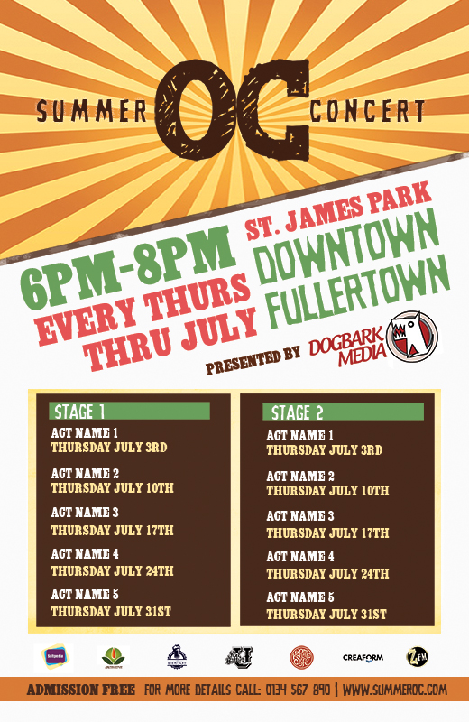 free festival poster template