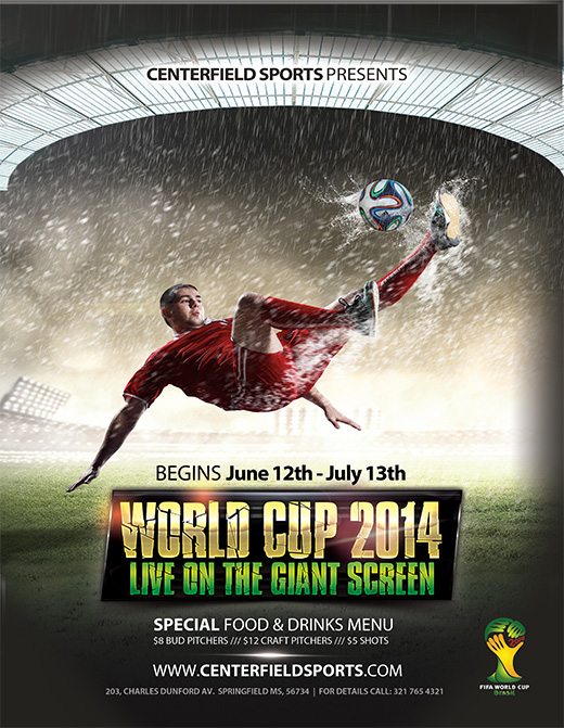 world cup 2014 free flyer templates