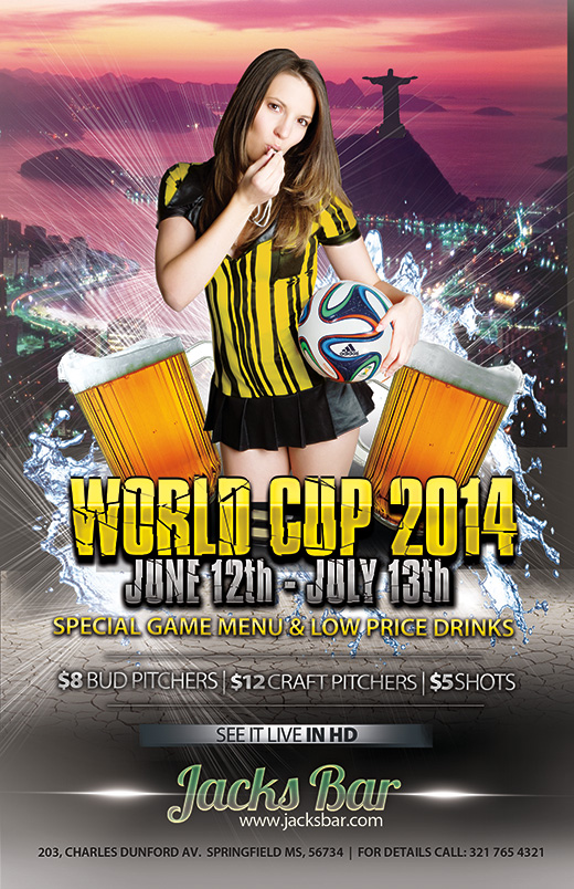 world cup 2014 free flyer templates