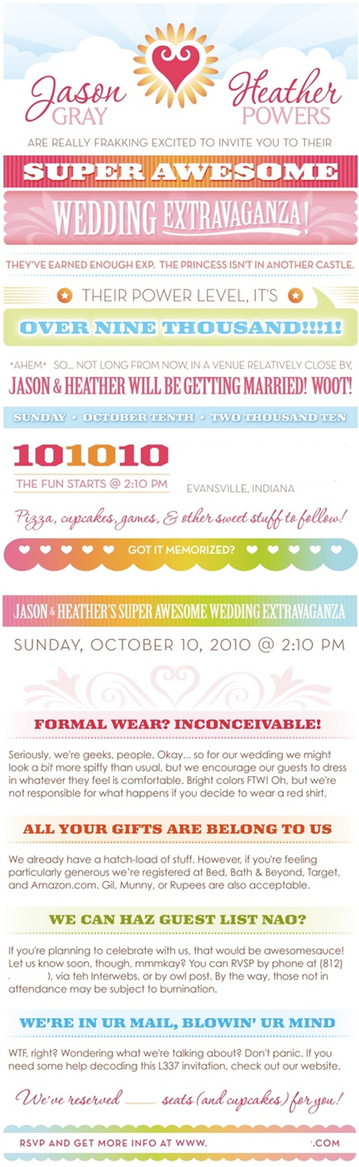 funny wedding invitation