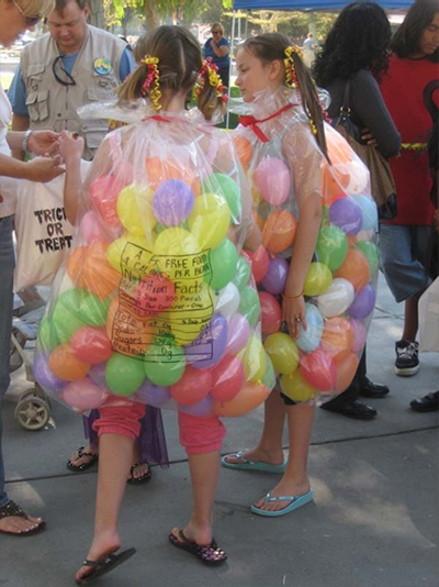 candy bag balloon halloween costume