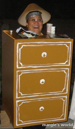 Use a cardboard for the night stand. funny halloween costumes