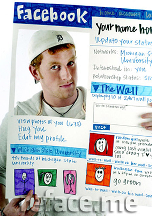 Replicate the Facebook timeline. facebook halloween costume