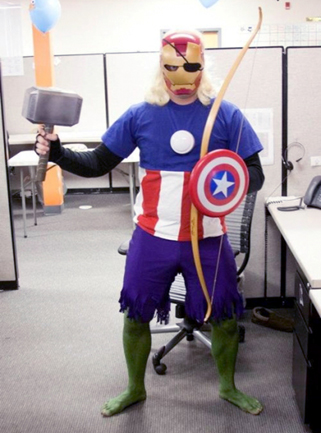 funny halloween costume idea avangers