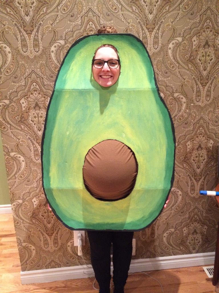 pregnant avocado halloween costume
