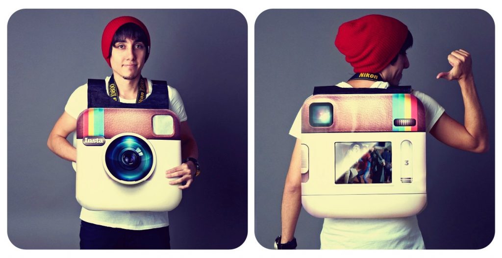 Create a functioning Instagram. instagram halloween costume idea