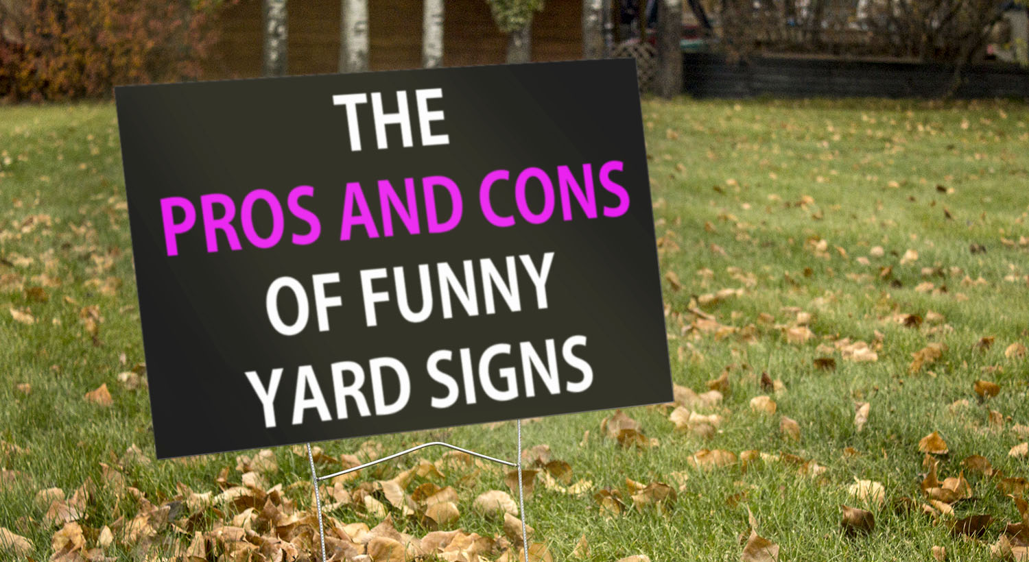 Pros and Cons of Funny Signs