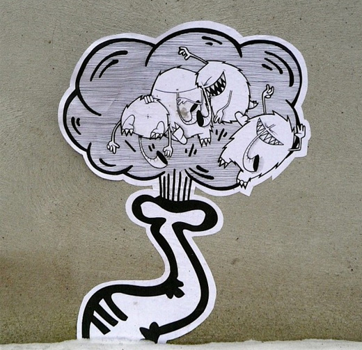 street art sticker