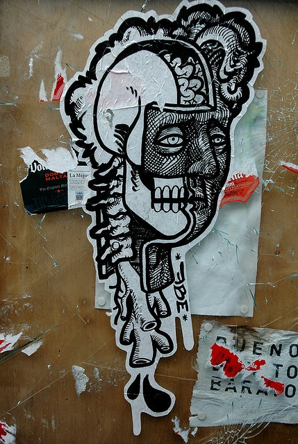 severed head-street sticker