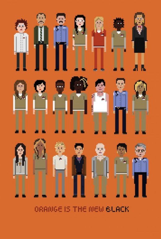 orange is the new black art poster