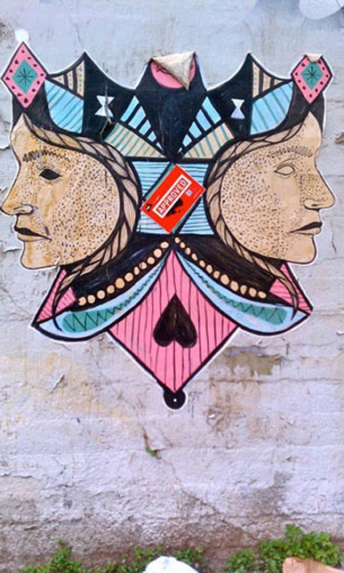 jack of hearts grafitti sticker