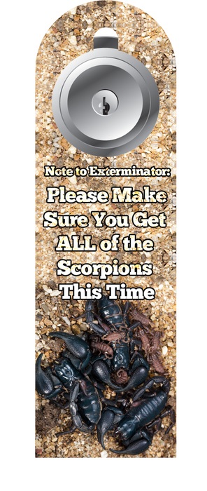 insect do not disturb sign