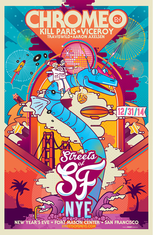 psychedelic event poster design