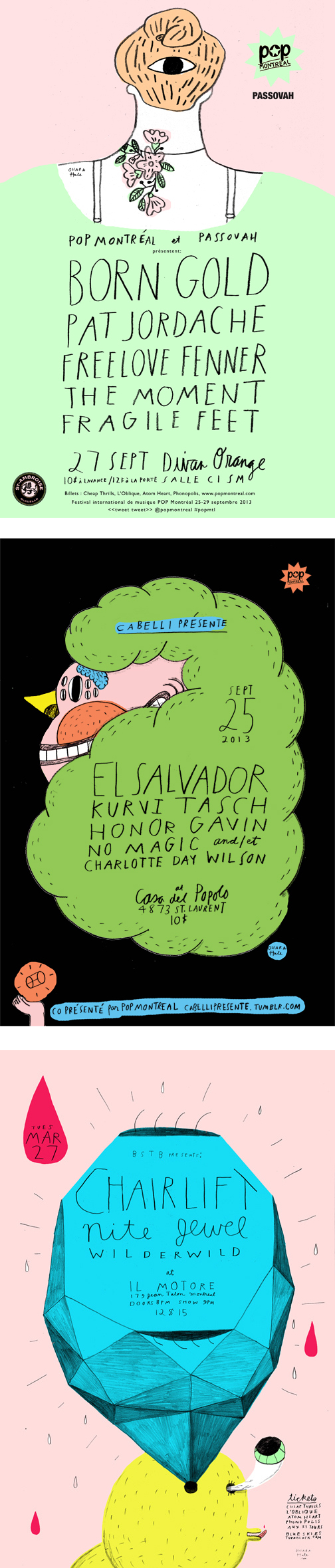 modern illustration event poster