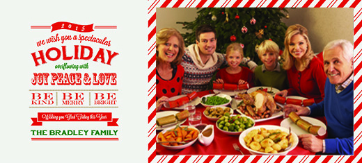 christmas photo card template illustrator