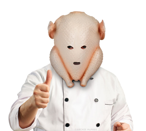 turkey head mask holiday gift