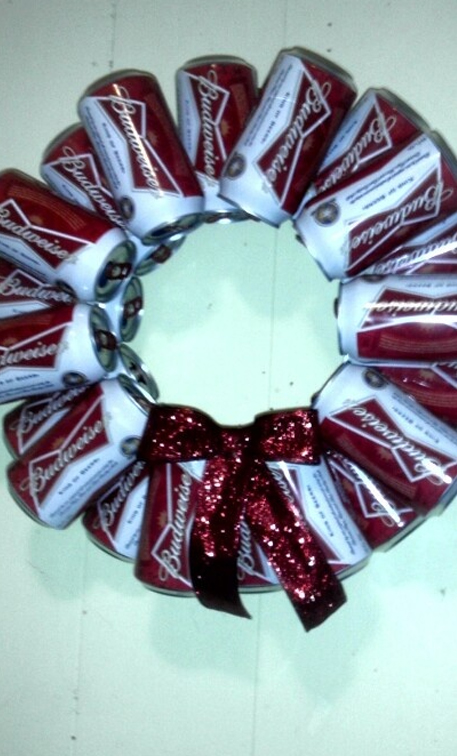 budweiser can holiday decoration