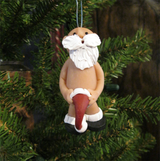 Santa nude decoration