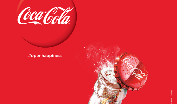 Coca-Cola Open Happiness Hashtag advertisement